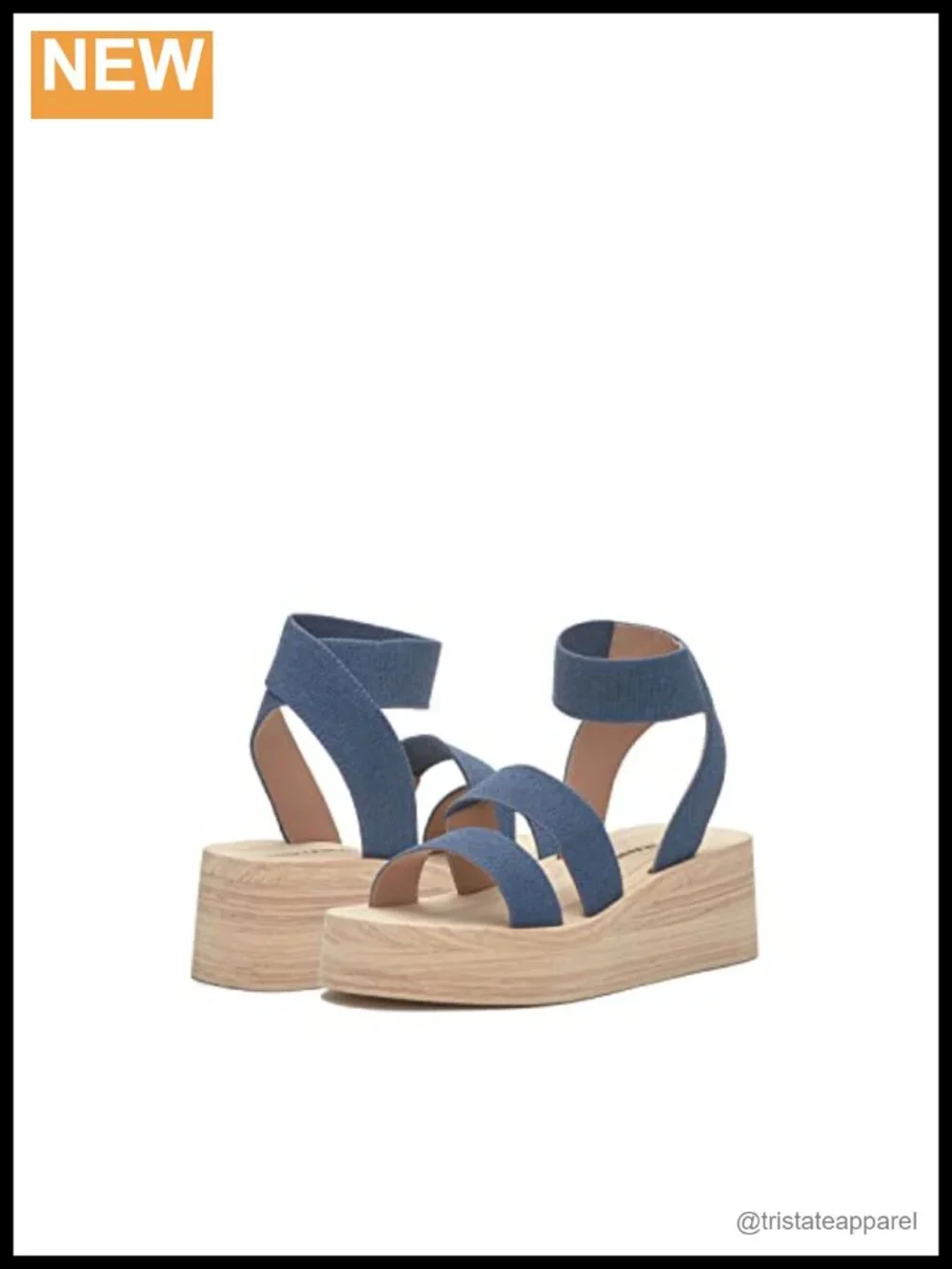 Platform Sandal Textile Ankle Strap Open Toe Casual Summer Beach Wear